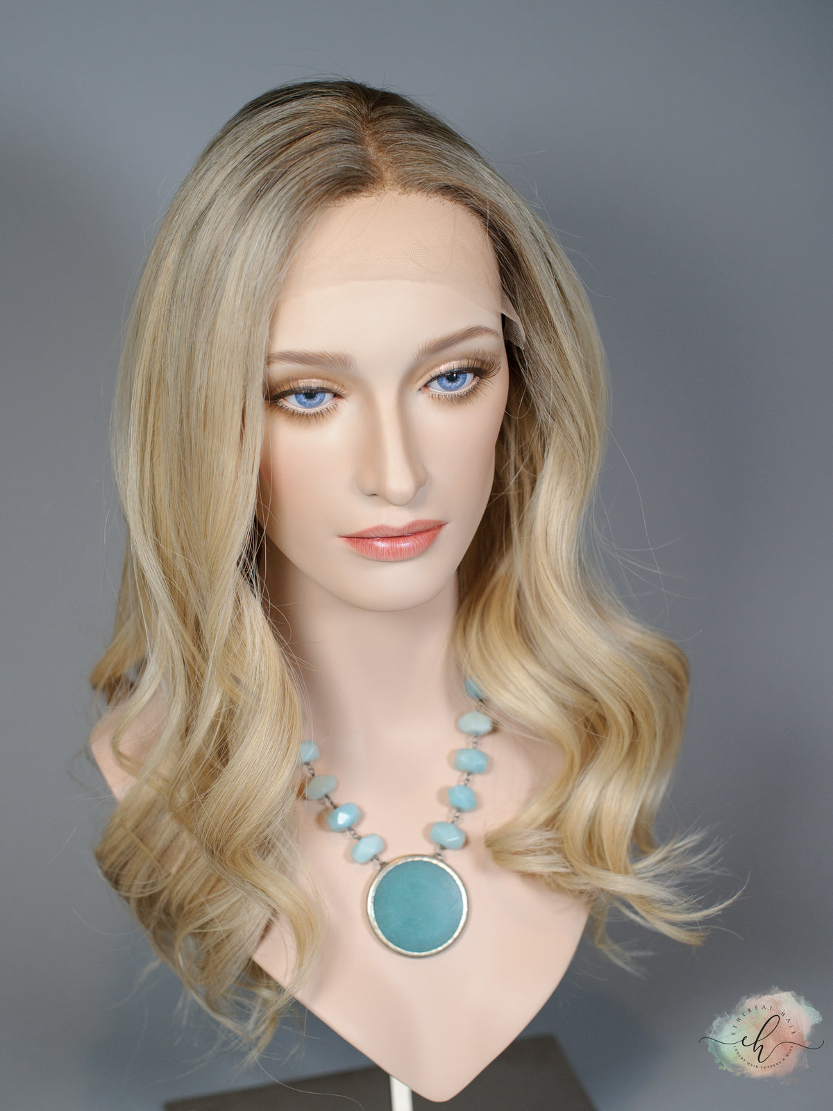 &quot;GWEN&quot; Premium Wig: Lace Top, Sz. S/M, 23&quot;