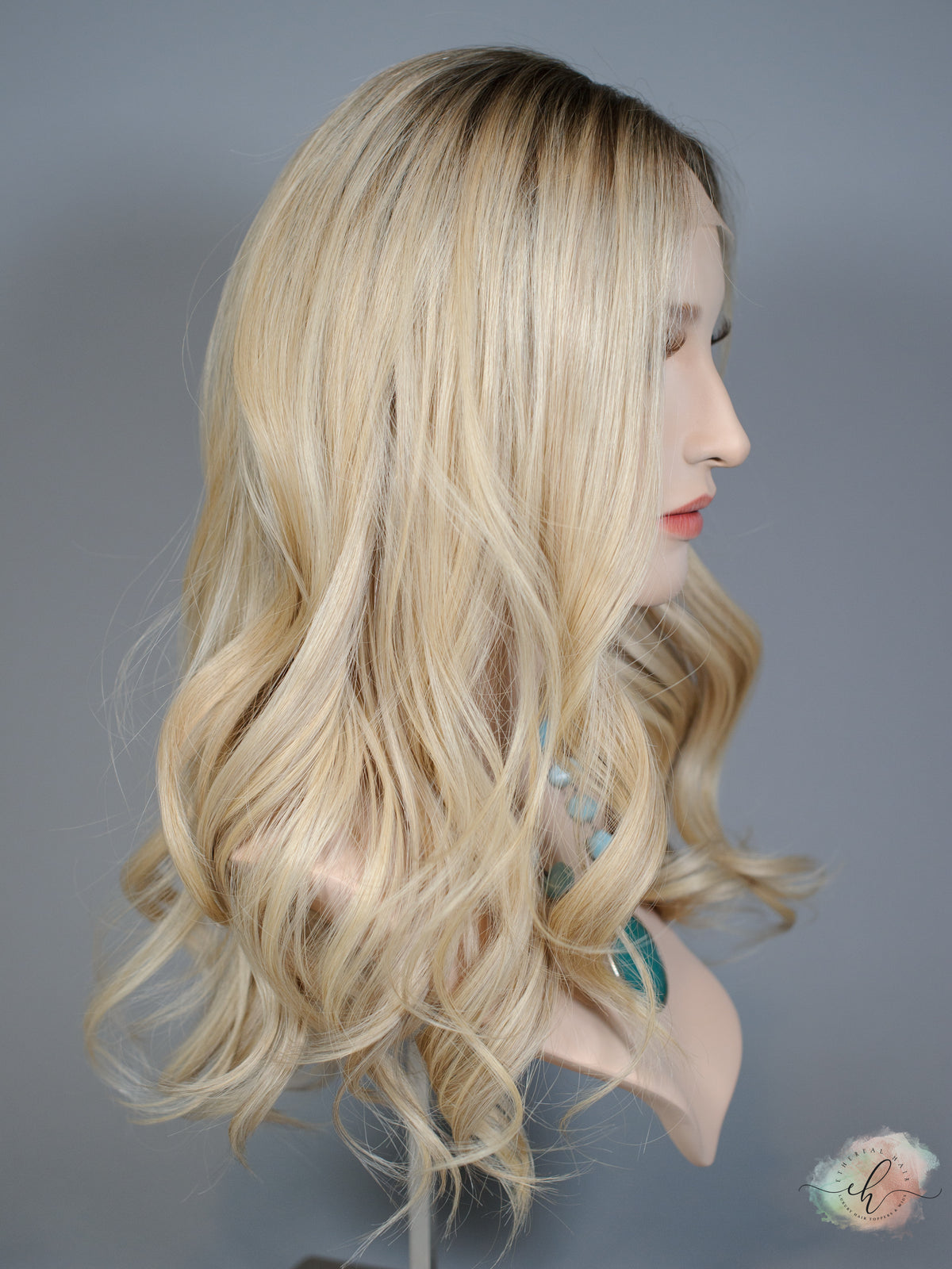 &quot;GWEN&quot; Premium Wig: Lace Top, Sz. S/M, 23&quot;