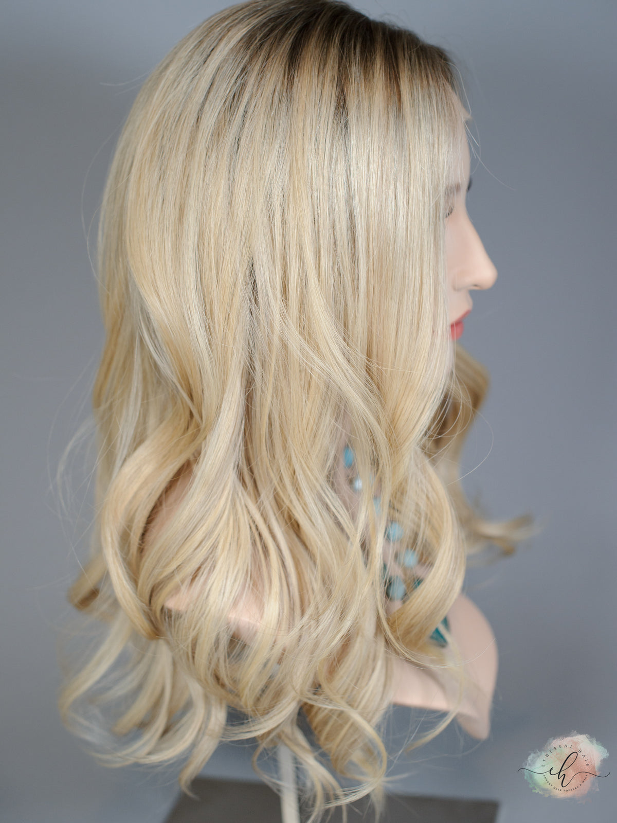 &quot;GWEN&quot; Premium Wig: Lace Top, Sz. S/M, 23&quot;