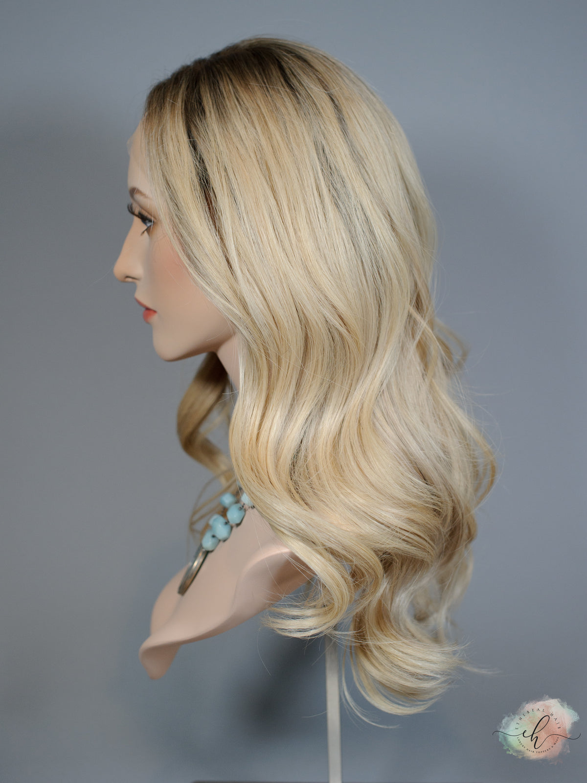 &quot;GWEN&quot; Premium Wig: Lace Top, Sz. S/M, 23&quot;