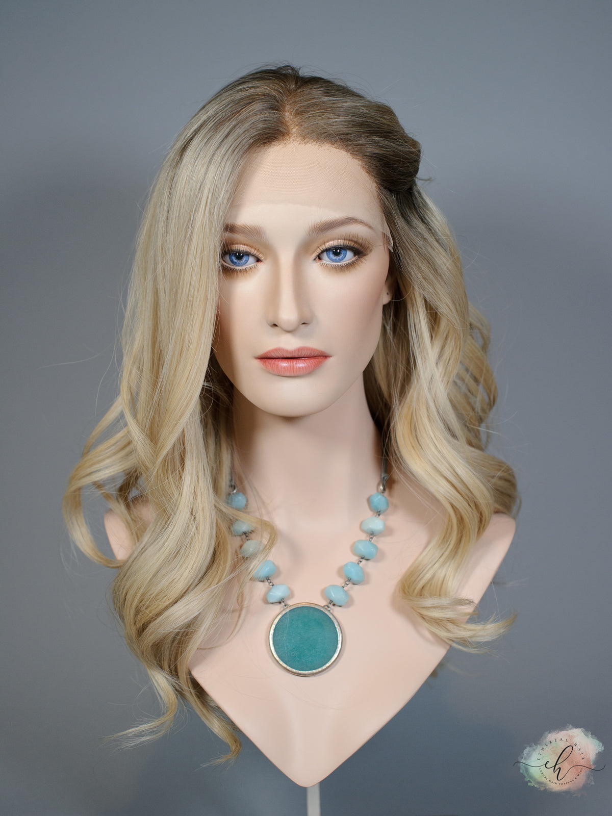 &quot;GWEN&quot; Premium Wig: Lace Top, Sz. S/M, 23&quot;