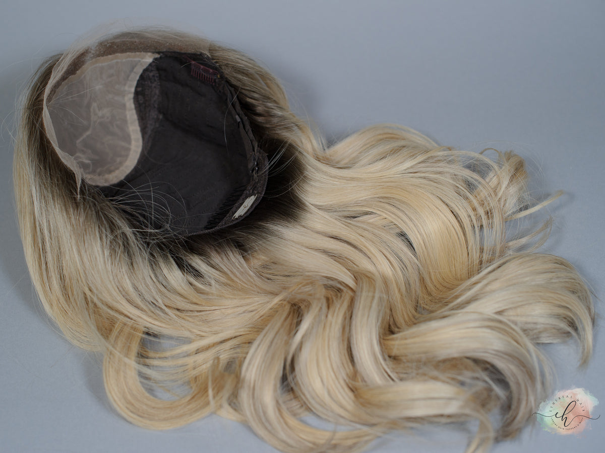 &quot;GWEN&quot; Premium Wig: Lace Top, Sz. S/M, 23&quot;