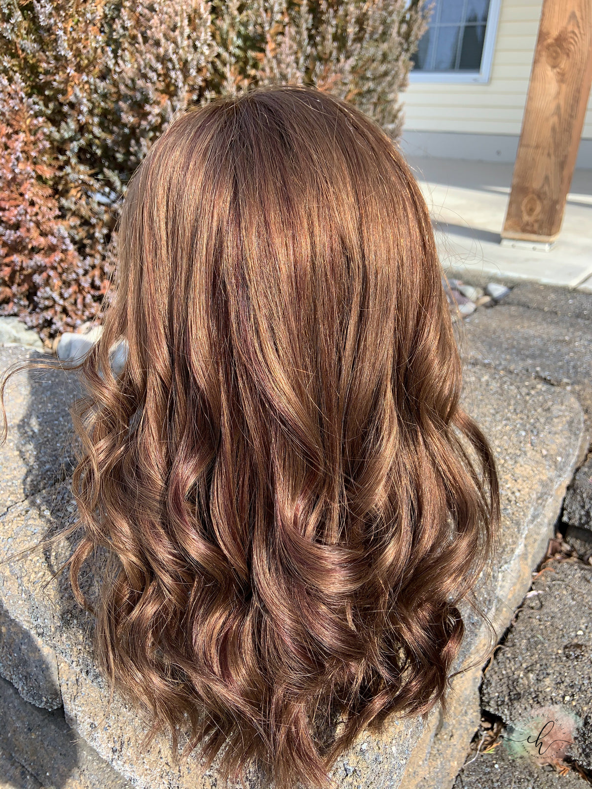 "YOU'RE ON FIRE" Exquisite Wig: Lace Top, Sz. S/M, 18"