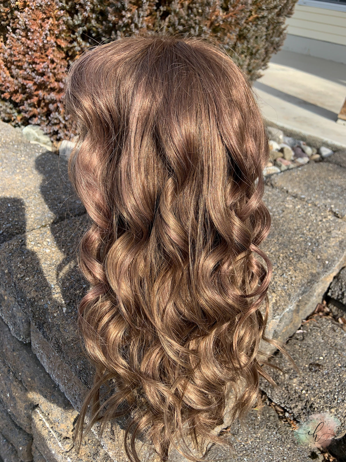 &quot;HELPLESSLY HOPING&quot; Exquisite Wig: Lace Top, Sz. M, 22&quot;