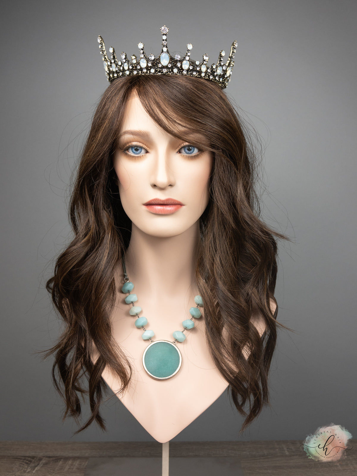 “SAMARA&quot; Premium Wig: Lace Top, Sz. S/M, 22&quot;, Medical Cap