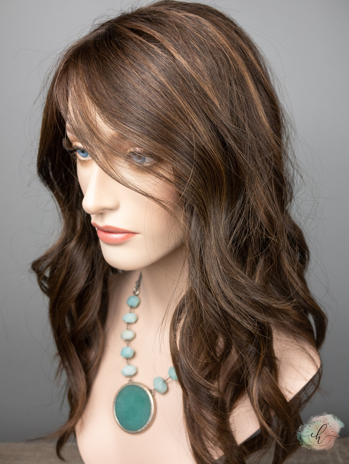 “SAMARA&quot; Premium Wig: Lace Top, Sz. S/M, 22&quot;, Medical Cap