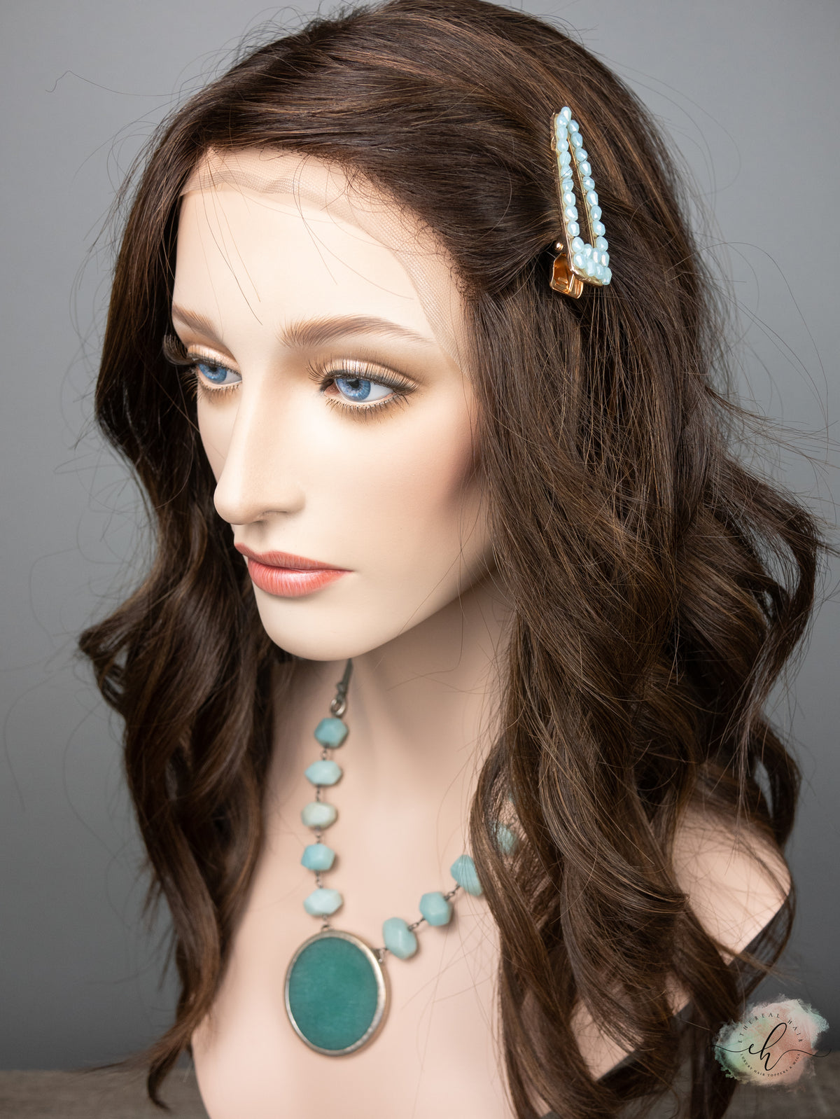 “SAMARA&quot; Premium Wig: Lace Top, Sz. S/M, 22&quot;, Medical Cap