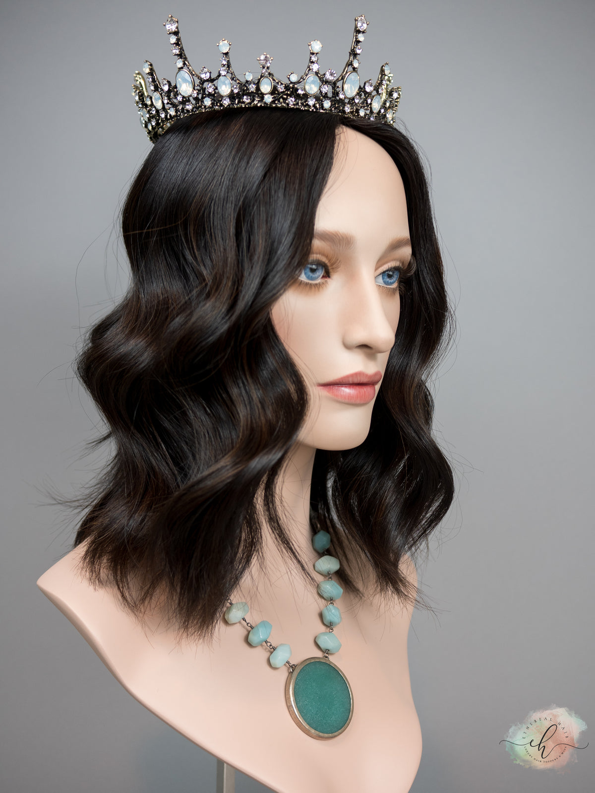 "RAVEN" Premium Topper: Silk Top, 7x7, 14-16", Subtle Caramel Balayage