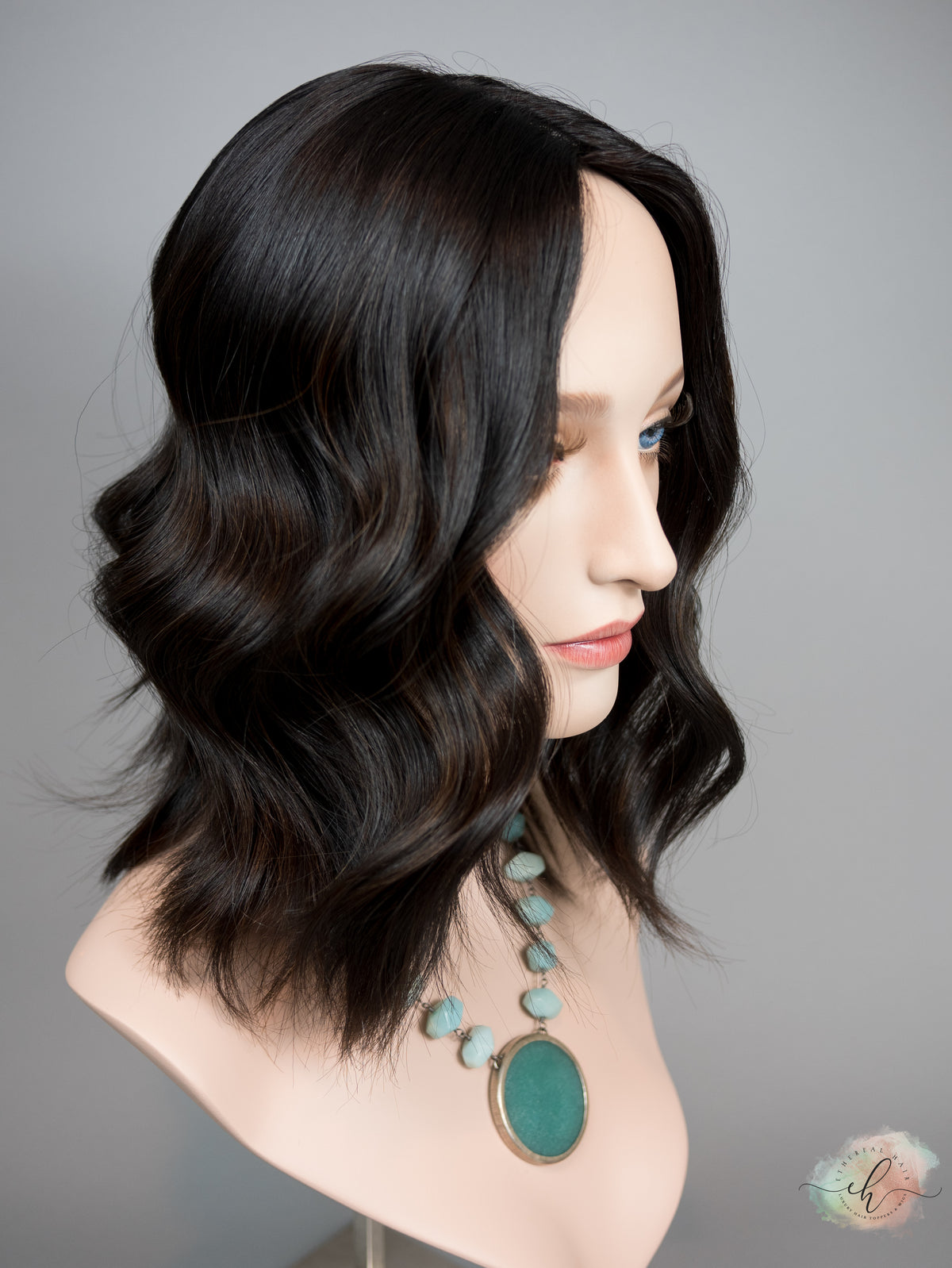 "RAVEN" Premium Topper: Silk Top, 7x7, 14-16", Subtle Caramel Balayage
