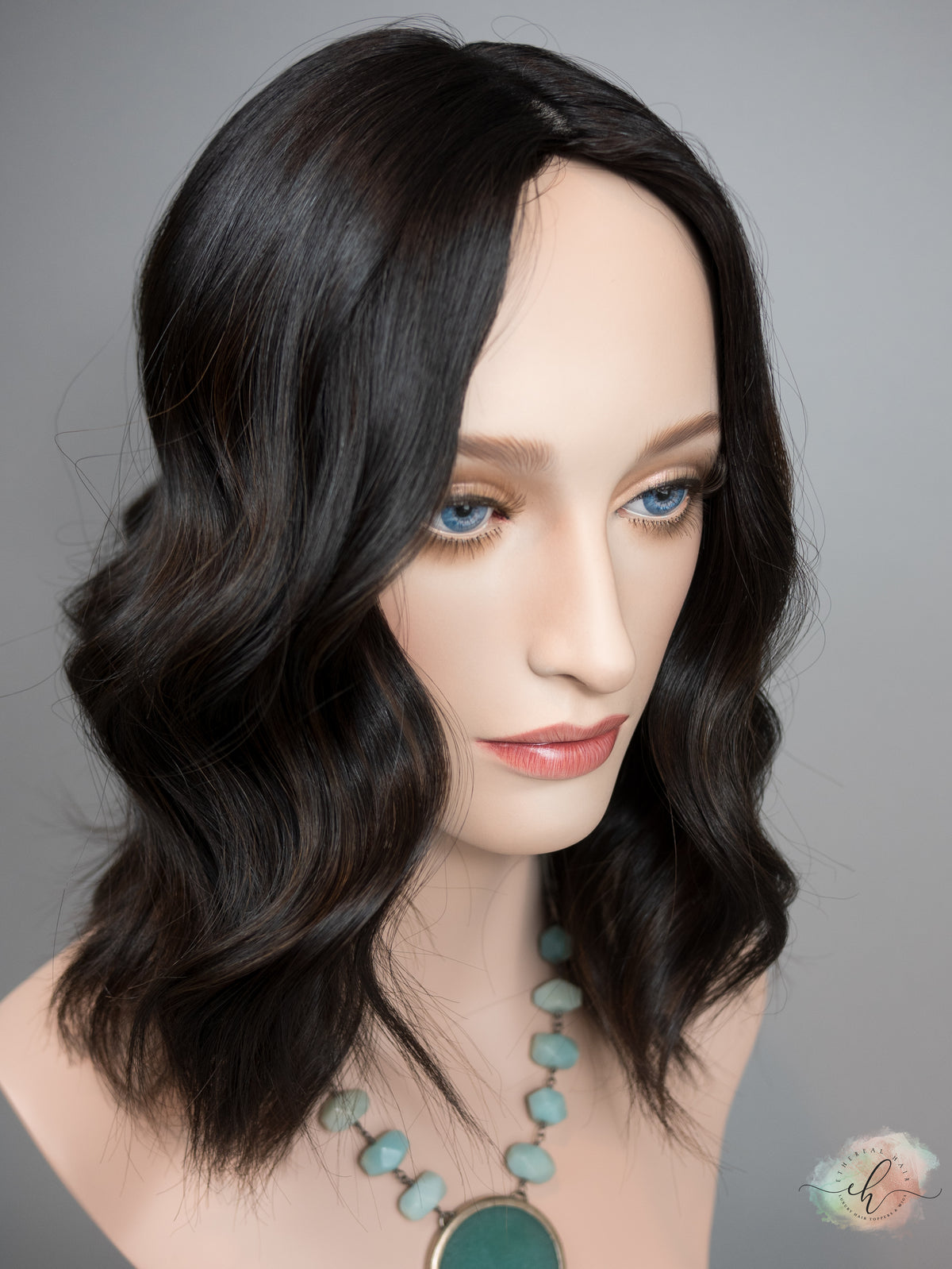 "RAVEN" Premium Topper: Silk Top, 7x7, 14-16", Subtle Caramel Balayage