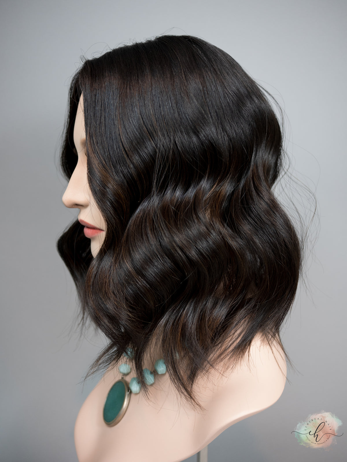 "RAVEN" Premium Topper: Silk Top, 7x7, 14-16", Subtle Caramel Balayage