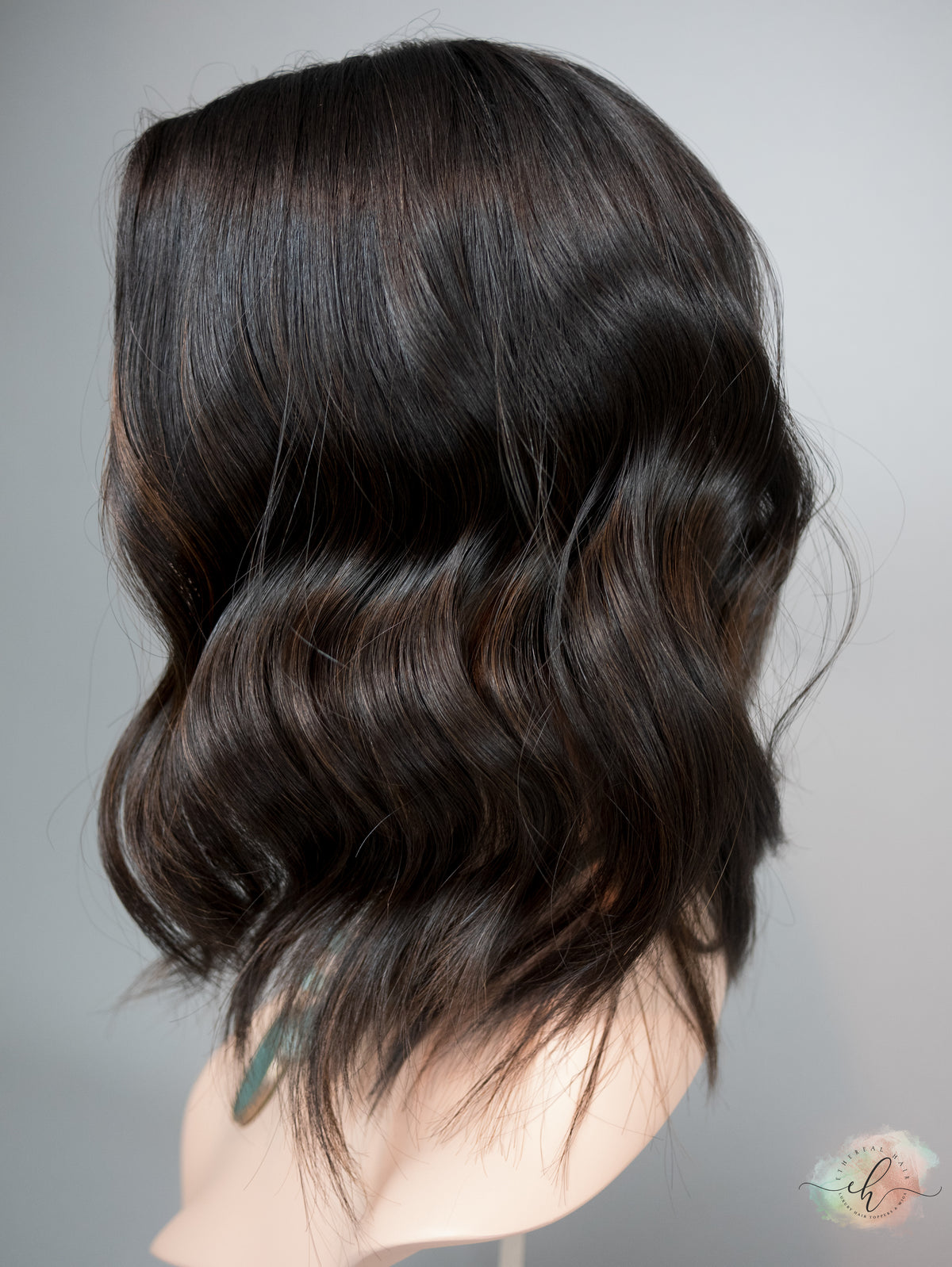 "RAVEN" Premium Topper: Silk Top, 7x7, 14-16", Subtle Caramel Balayage