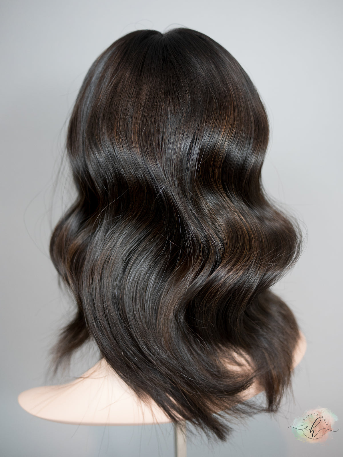 "RAVEN" Premium Topper: Silk Top, 7x7, 14-16", Subtle Caramel Balayage