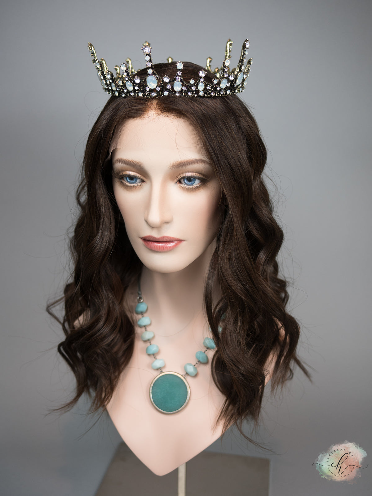 &quot;LUNA&quot; Premium Wig: Lace Top, Sz. M, 22&quot;