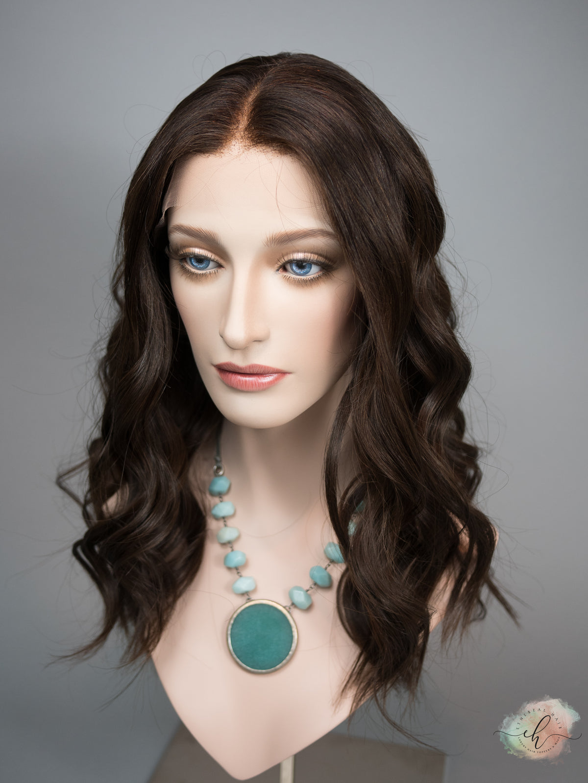 &quot;LUNA&quot; Premium Wig: Lace Top, Sz. M, 22&quot;