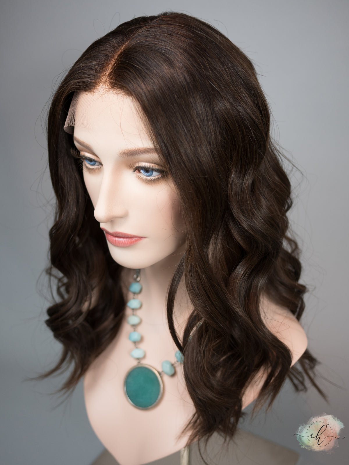 &quot;LUNA&quot; Premium Wig: Lace Top, Sz. M, 22&quot;