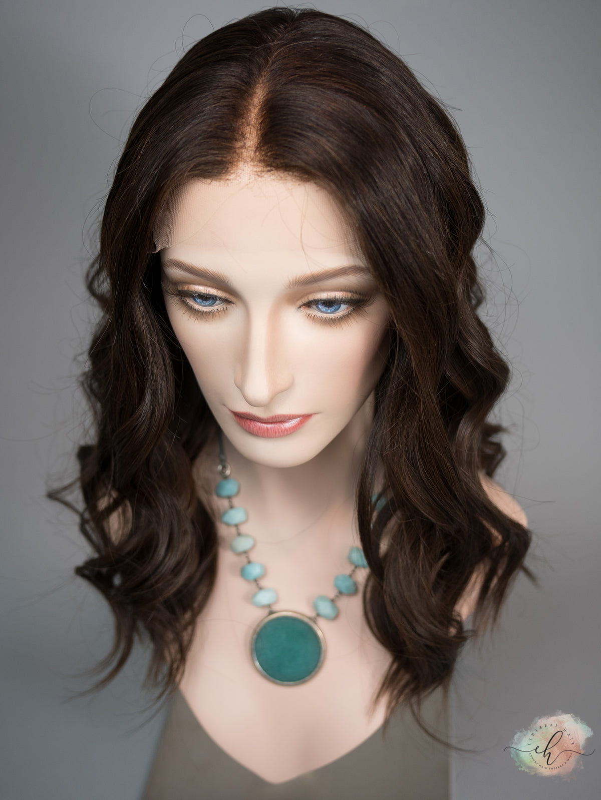 &quot;LUNA&quot; Premium Wig: Lace Top, Sz. M, 22&quot;