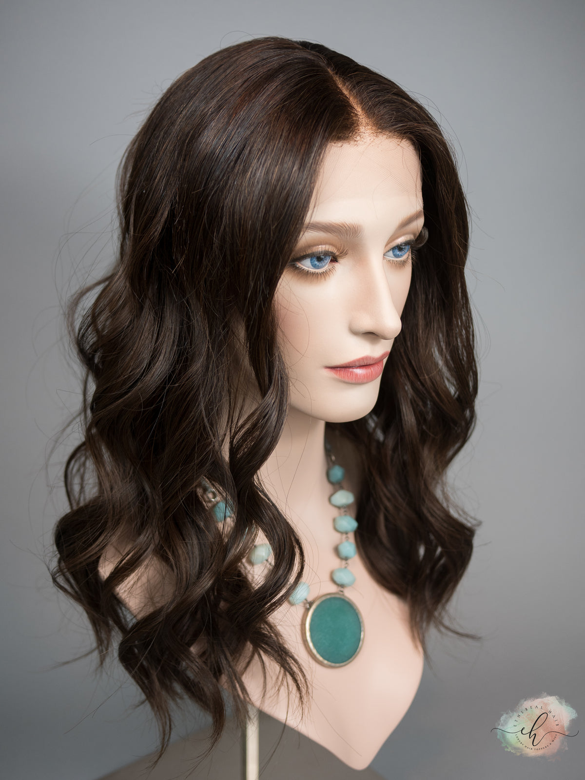 &quot;LUNA&quot; Premium Wig: Lace Top, Sz. M, 22&quot;