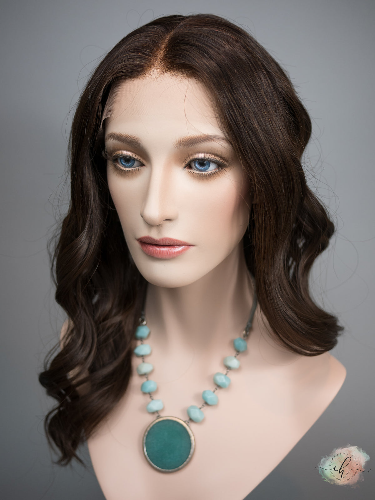 &quot;LUNA&quot; Premium Wig: Lace Top, Sz. M, 22&quot;