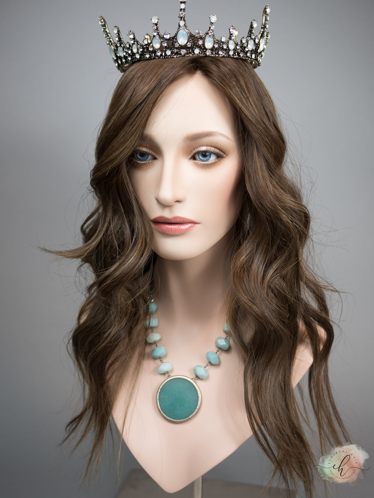 &quot;LENORA&quot; Premium Topper: Silk Top, 9x9, 23&quot;, Fully Handtied