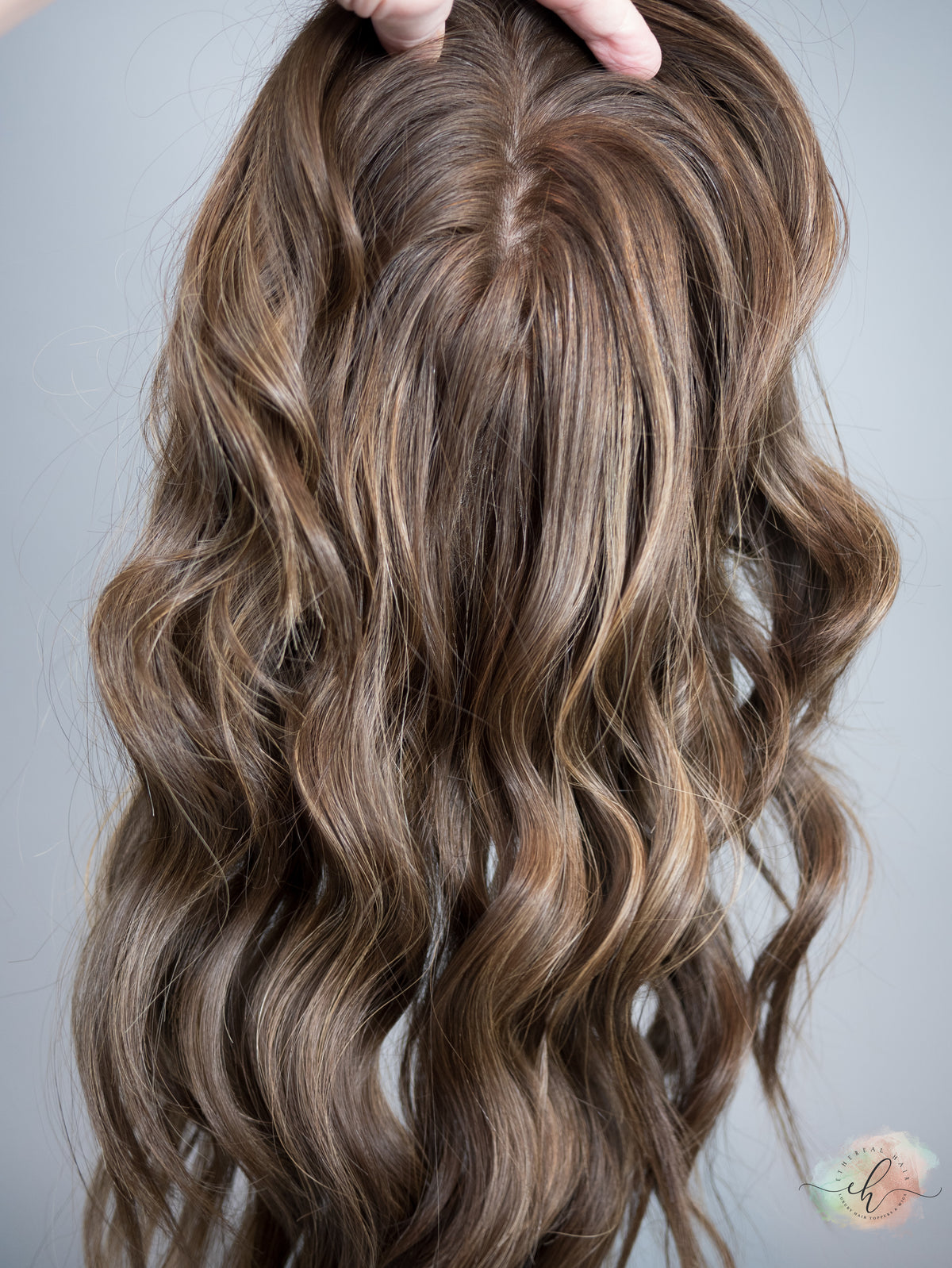 &quot;LENORA&quot; Premium Topper: Silk Top, 9x9, 23&quot;, Fully Handtied