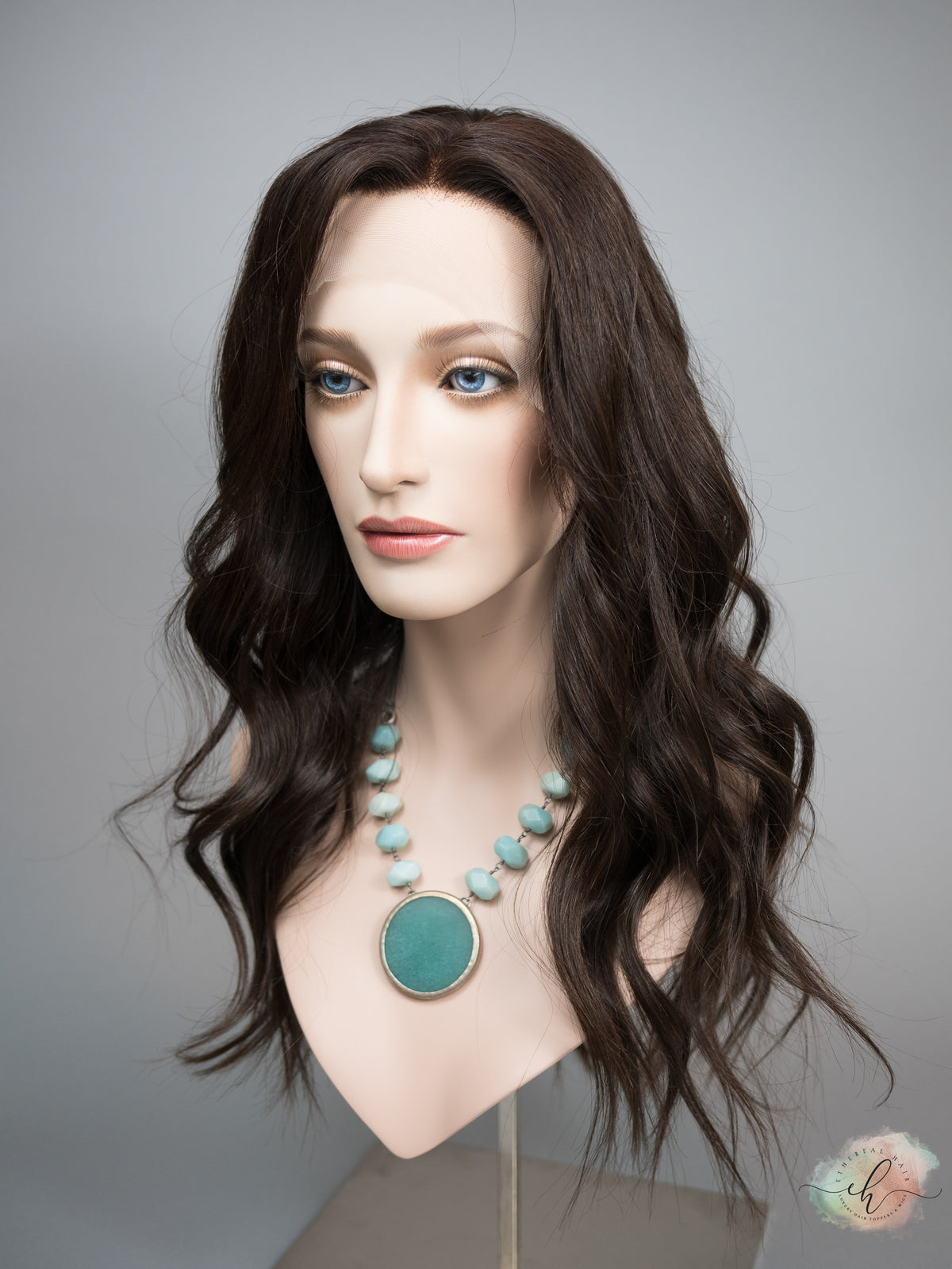 &quot;LARK&quot; Premium Wig: Lace Top, Sz. M, 24&quot;