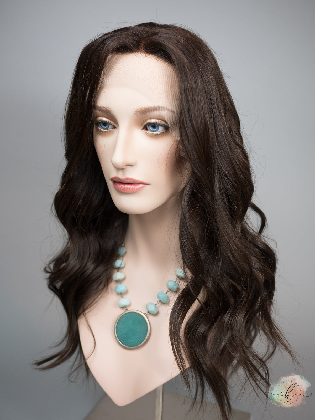 &quot;LARK&quot; Premium Wig: Lace Top, Sz. M, 24&quot;