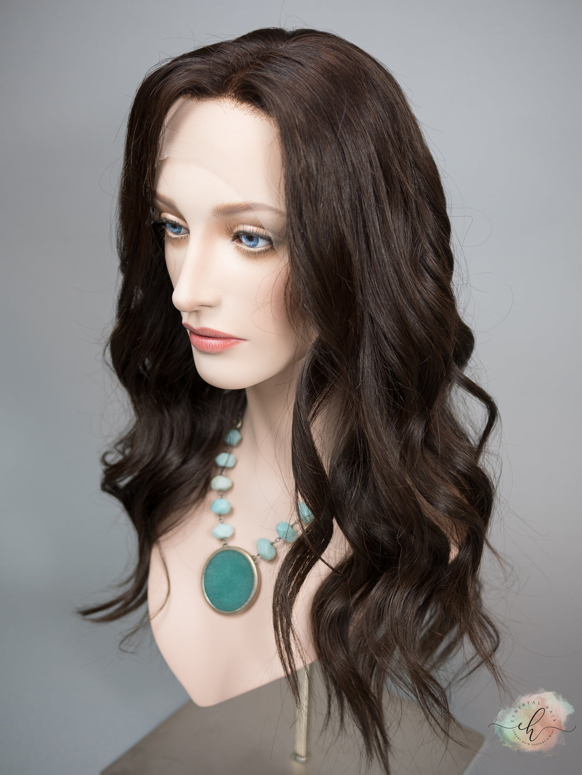 &quot;LARK&quot; Premium Wig: Lace Top, Sz. M, 24&quot;