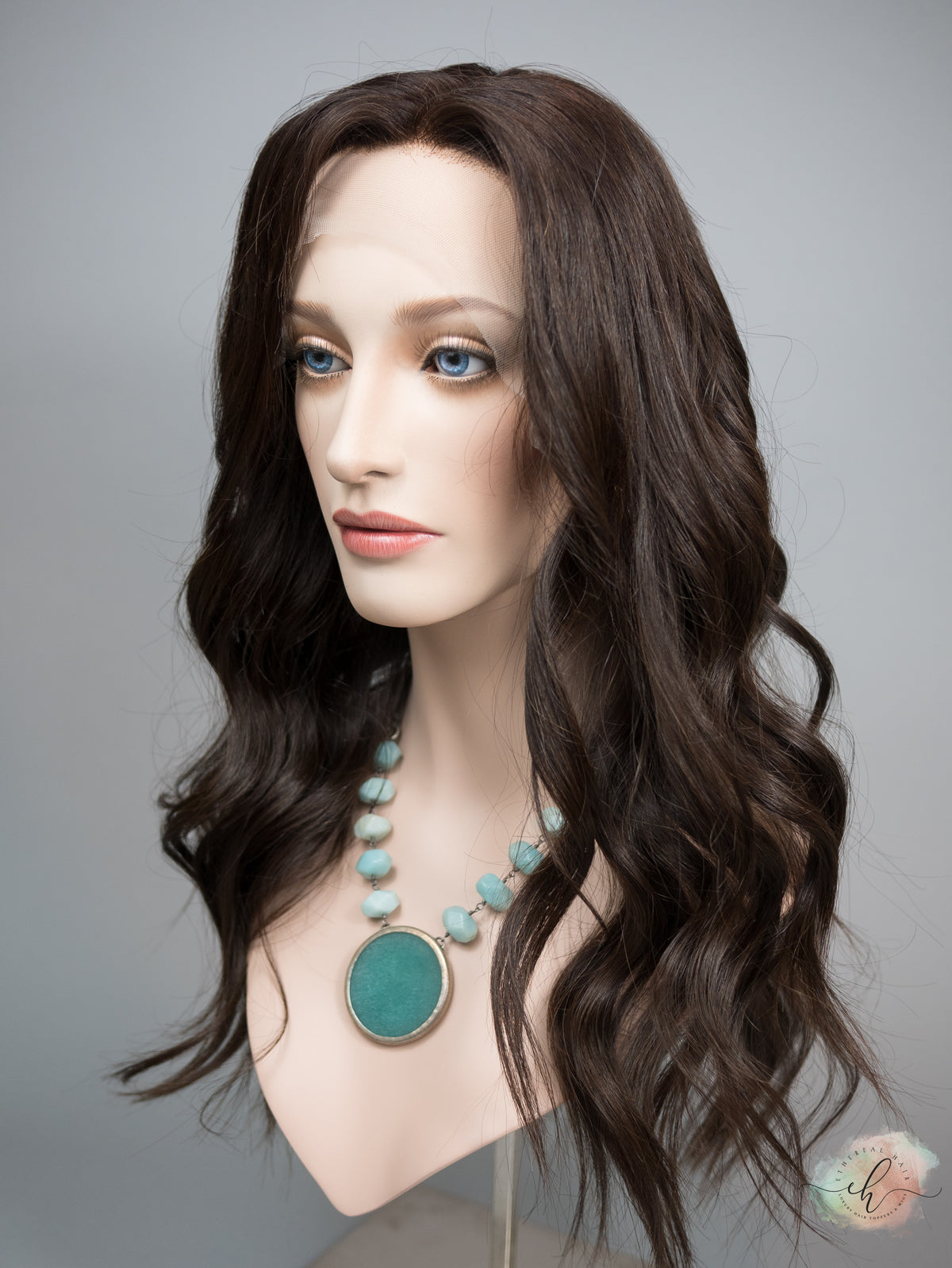 &quot;LARK&quot; Premium Wig: Lace Top, Sz. M, 24&quot;