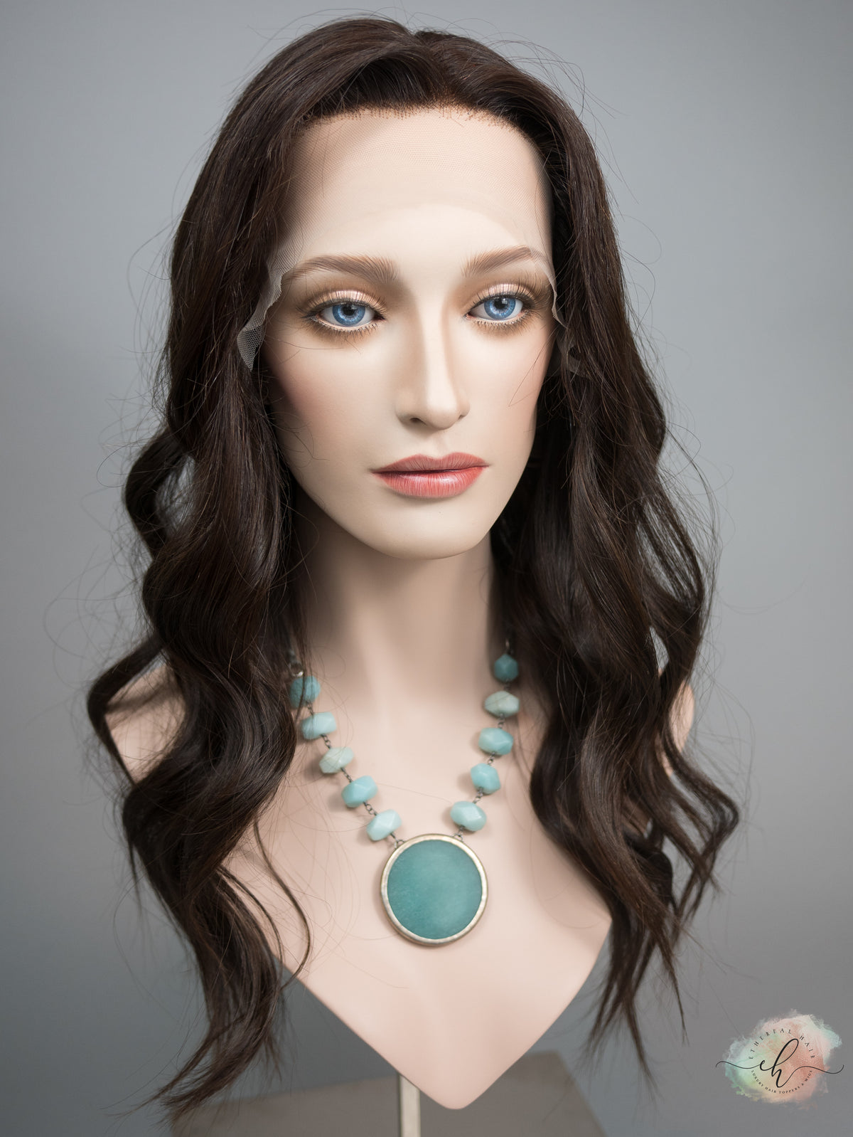 &quot;LARK&quot; Premium Wig: Lace Top, Sz. M, 24&quot;