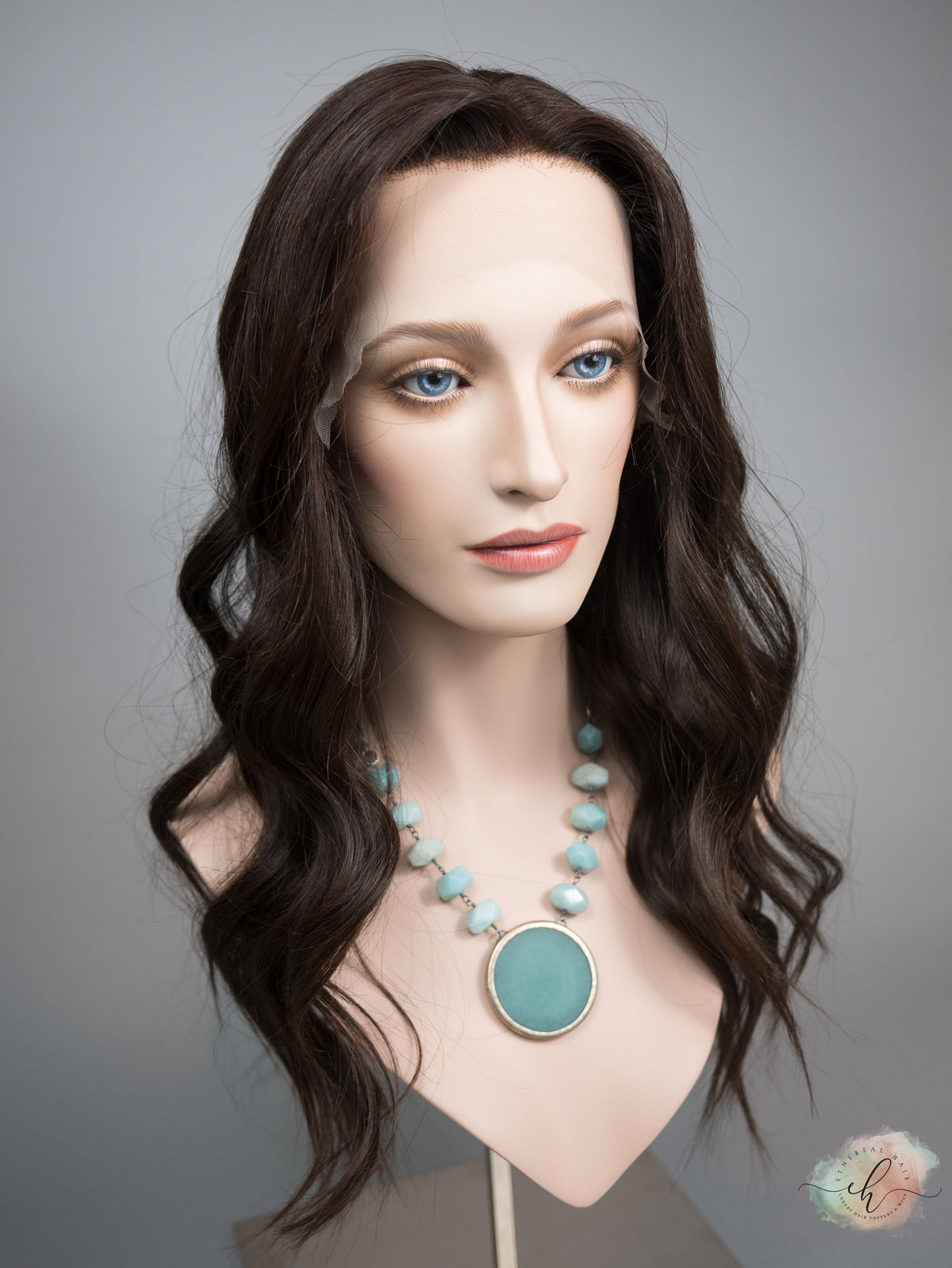 &quot;LARK&quot; Premium Wig: Lace Top, Sz. M, 24&quot;