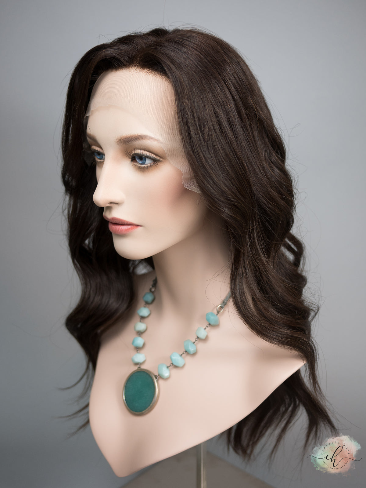 &quot;LARK&quot; Premium Wig: Lace Top, Sz. M, 24&quot;