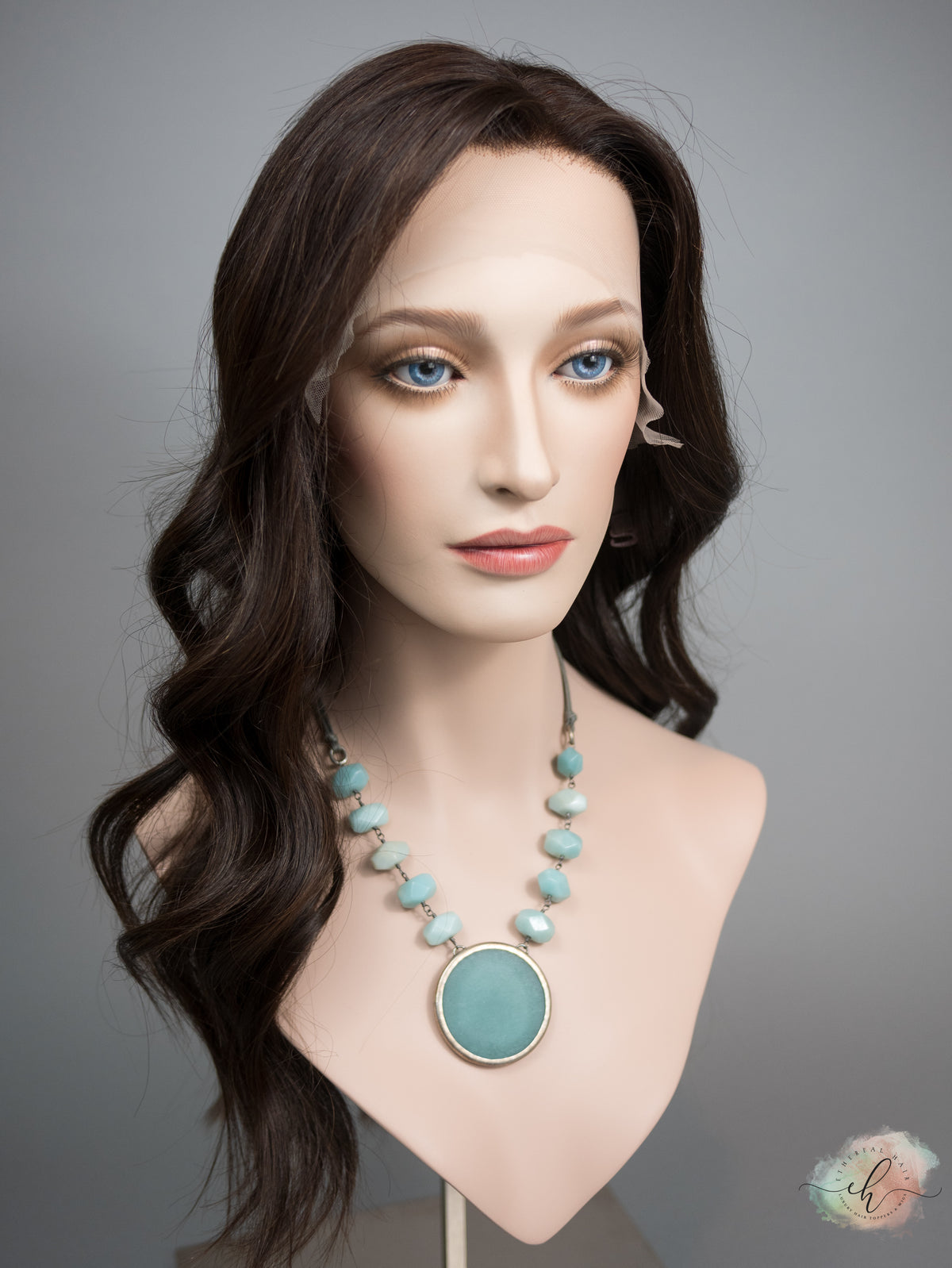 &quot;LARK&quot; Premium Wig: Lace Top, Sz. M, 24&quot;