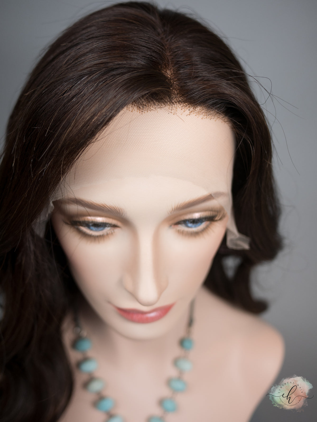 &quot;LARK&quot; Premium Wig: Lace Top, Sz. M, 24&quot;