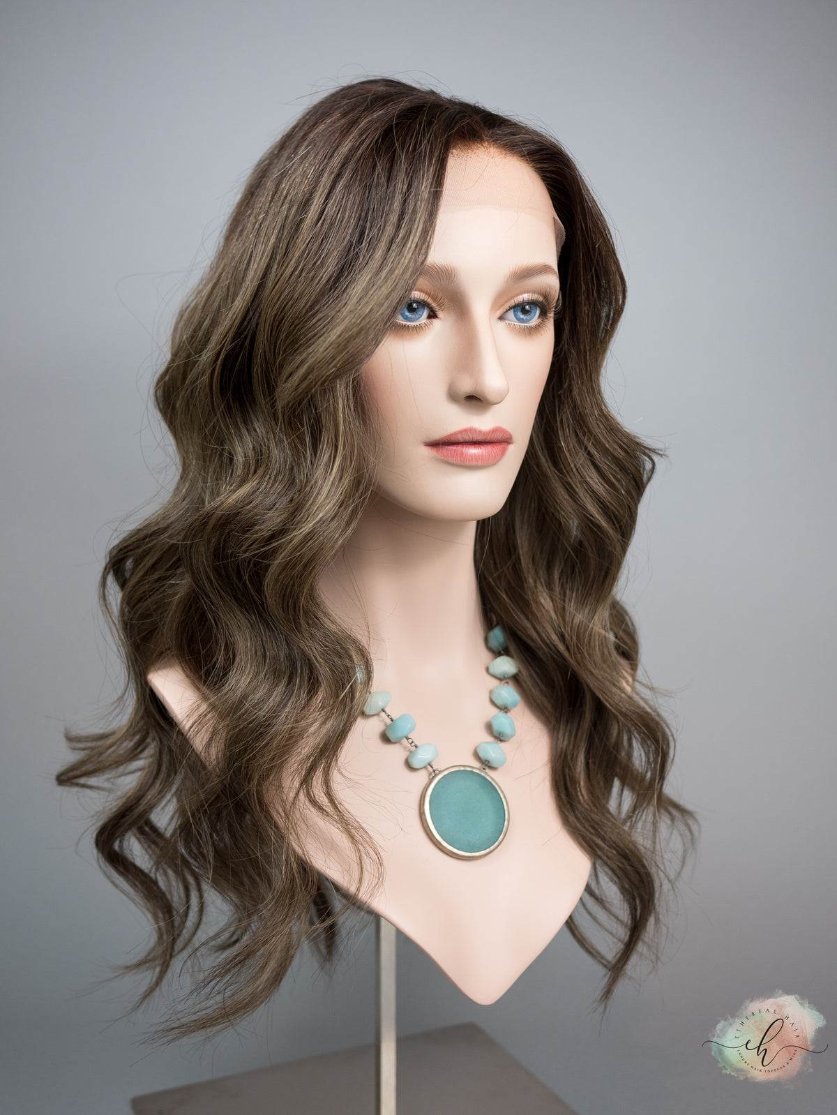 “FERN" Premium Wig: Lace Top, Sz. M, 24"