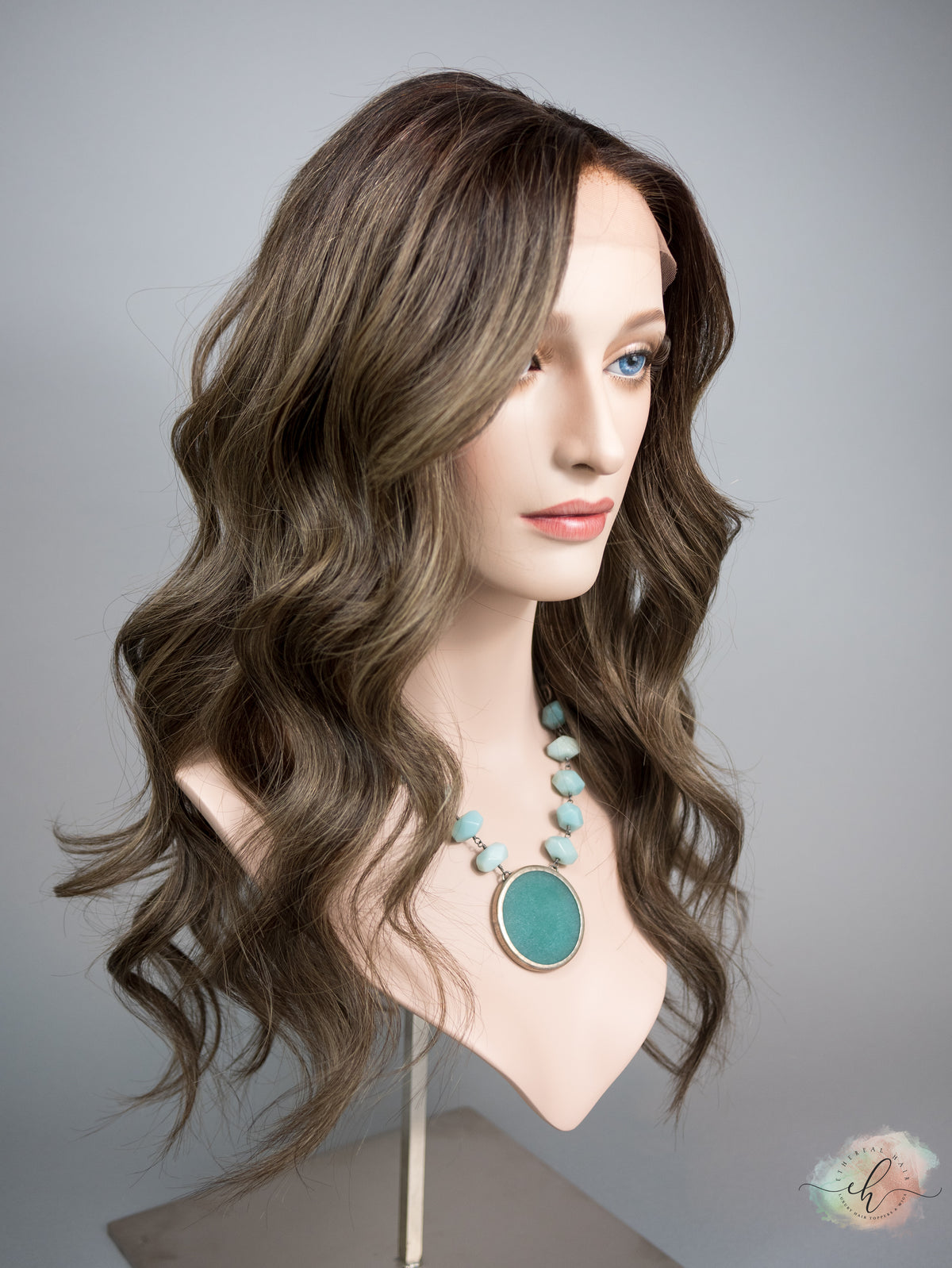 “FERN" Premium Wig: Lace Top, Sz. M, 24"