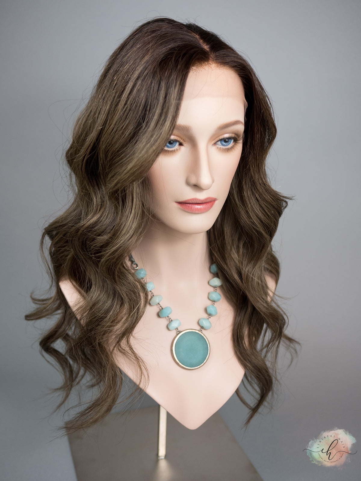 “FERN" Premium Wig: Lace Top, Sz. M, 24"