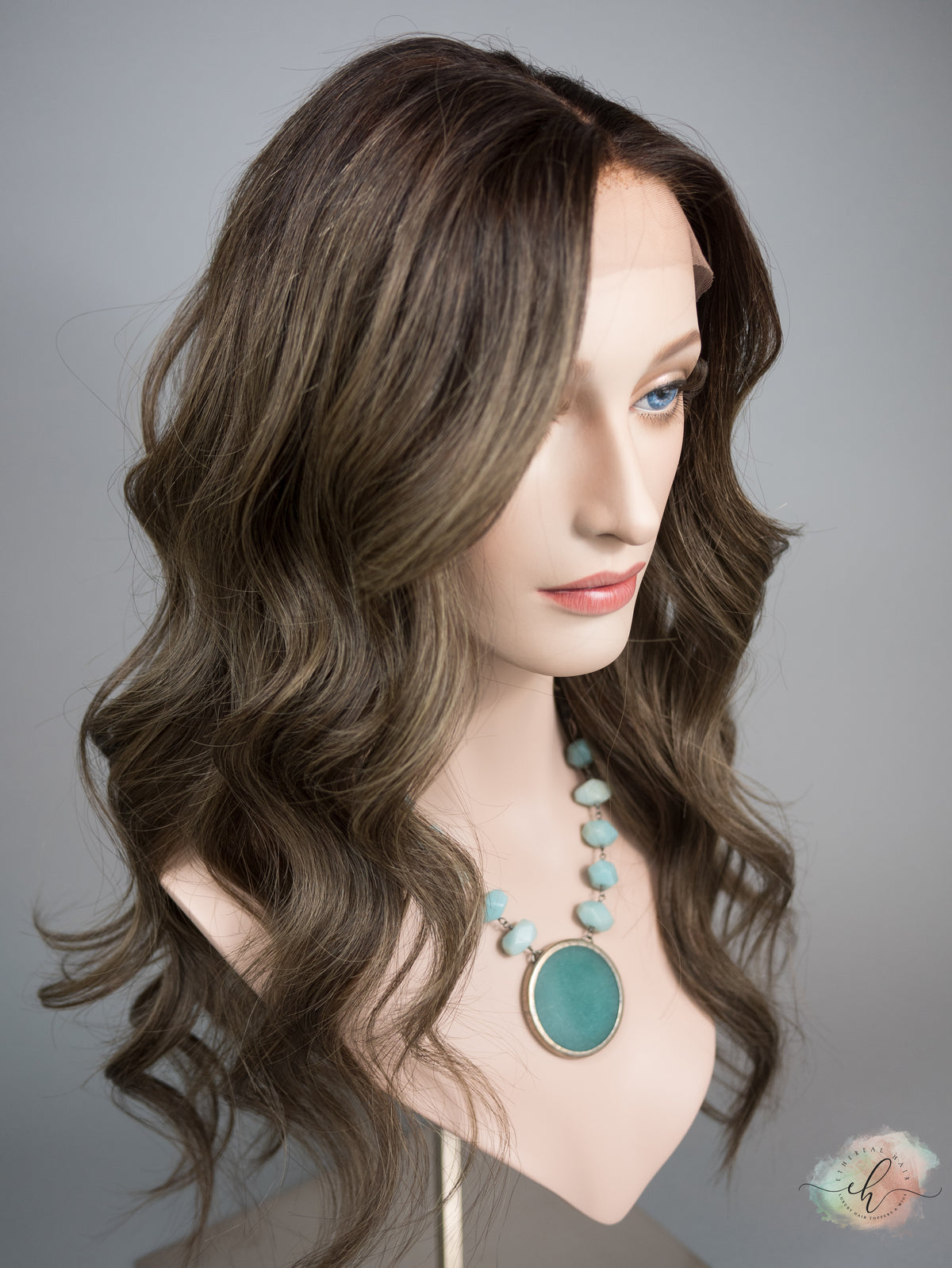“FERN" Premium Wig: Lace Top, Sz. M, 24"