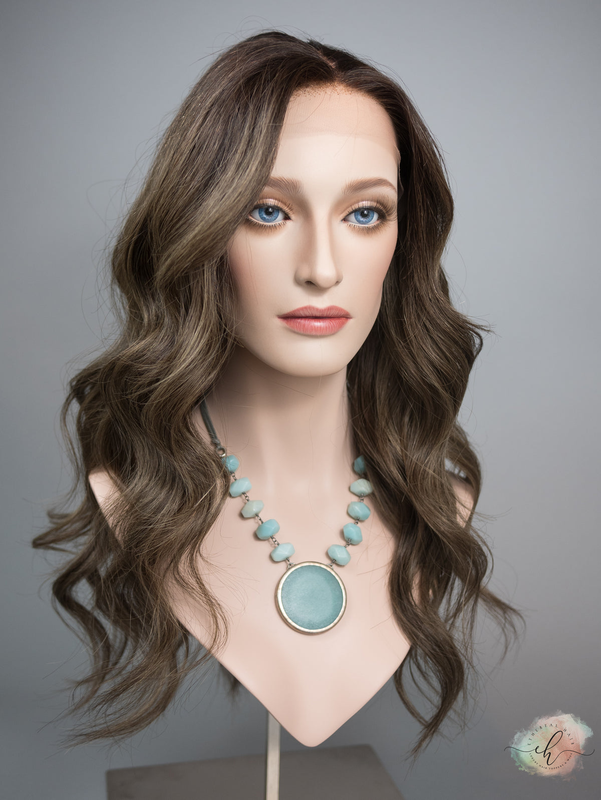 “FERN" Premium Wig: Lace Top, Sz. M, 24"