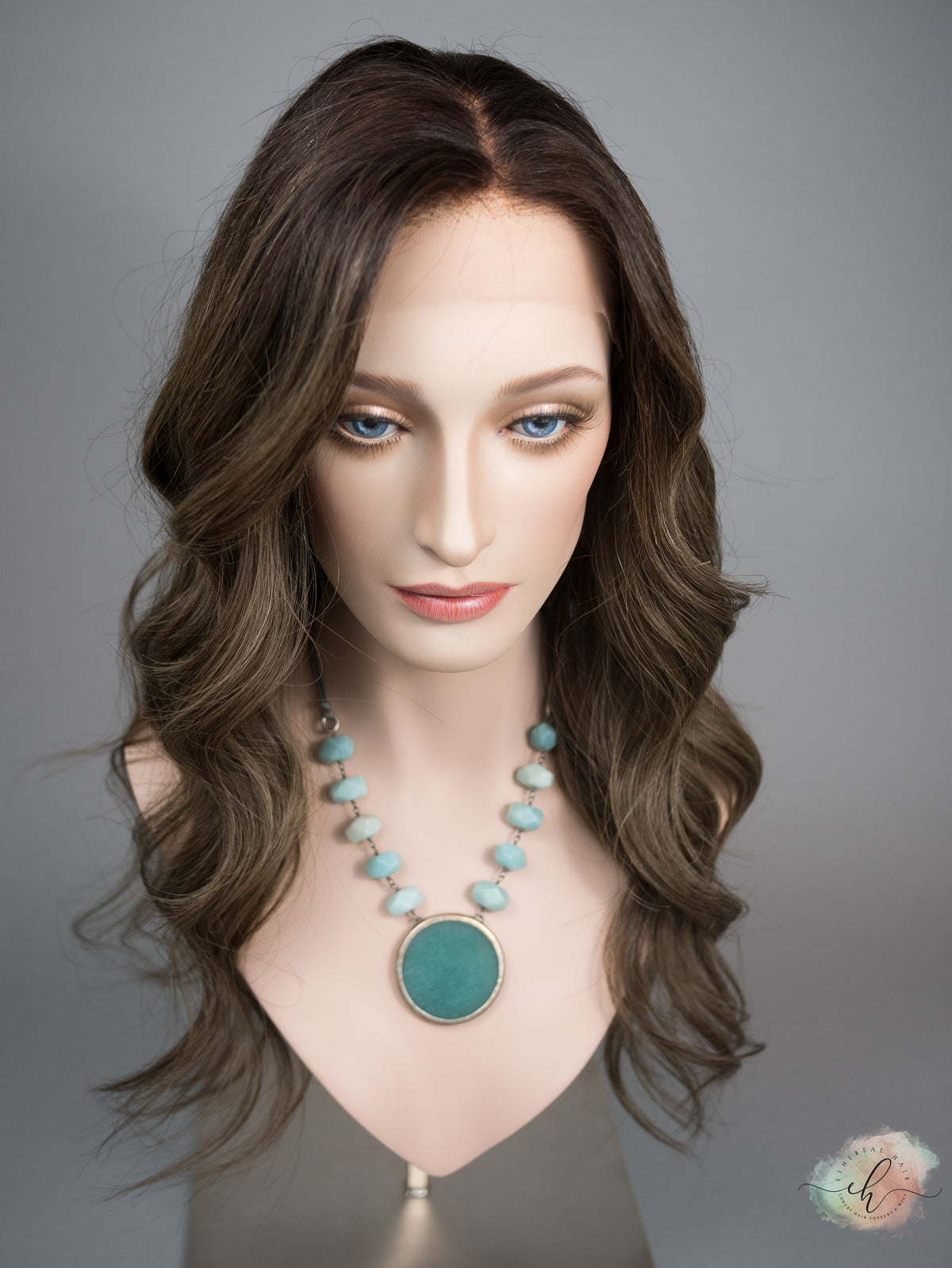“FERN" Premium Wig: Lace Top, Sz. M, 24"