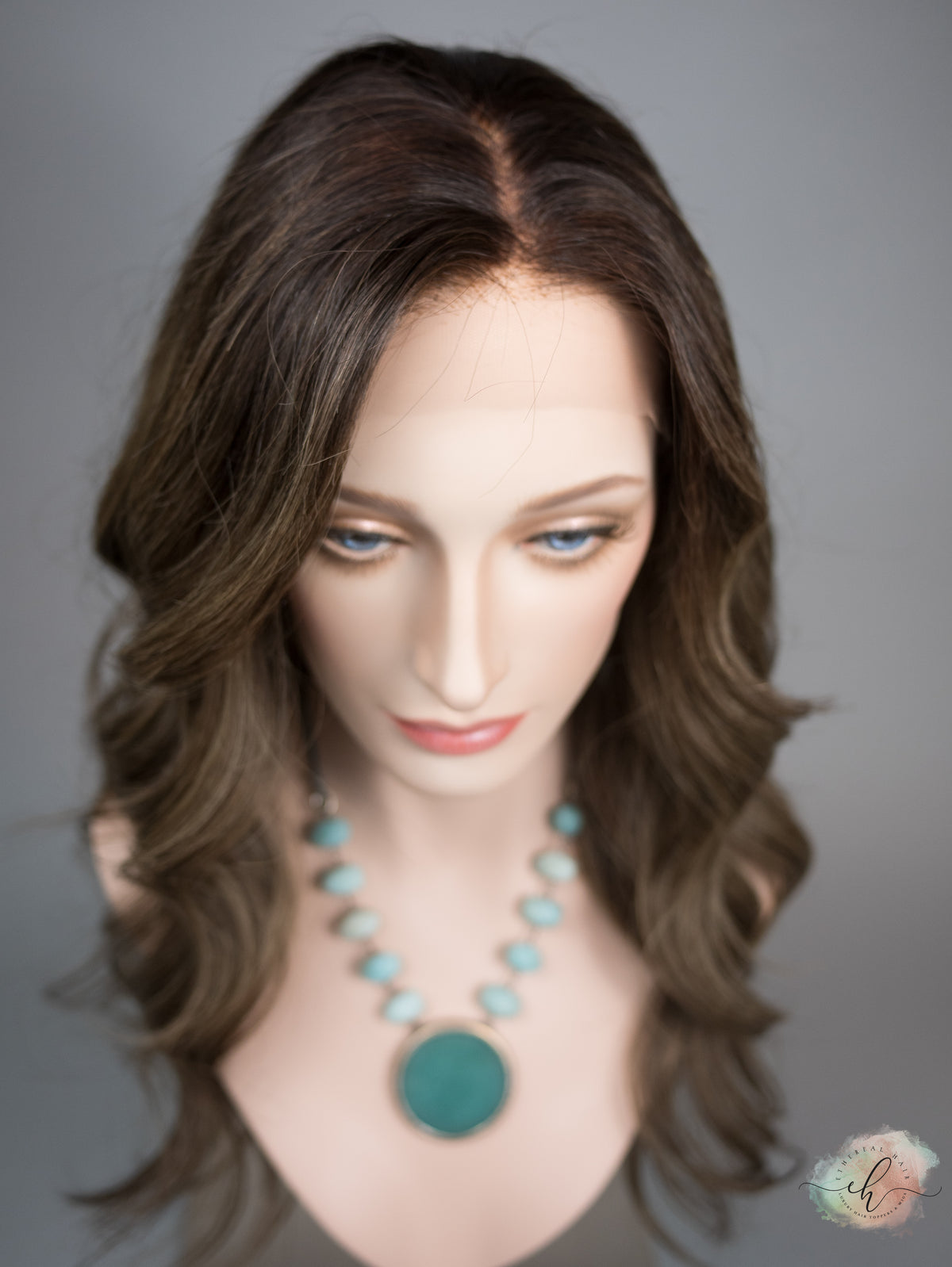 “FERN" Premium Wig: Lace Top, Sz. M, 24"