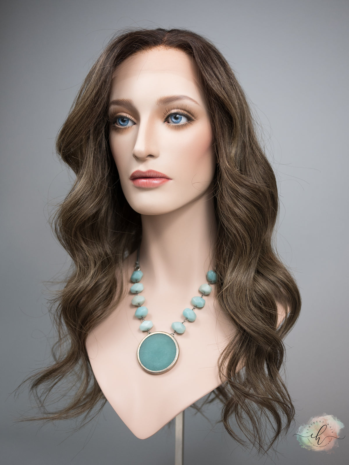 “FERN" Premium Wig: Lace Top, Sz. M, 24"