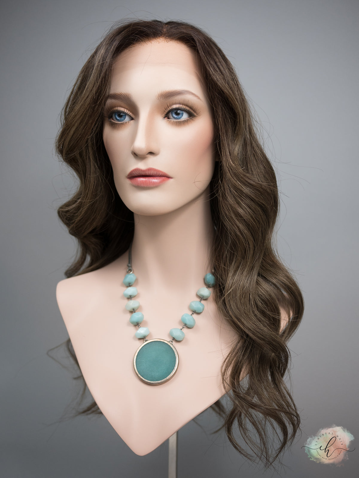 “FERN" Premium Wig: Lace Top, Sz. M, 24"