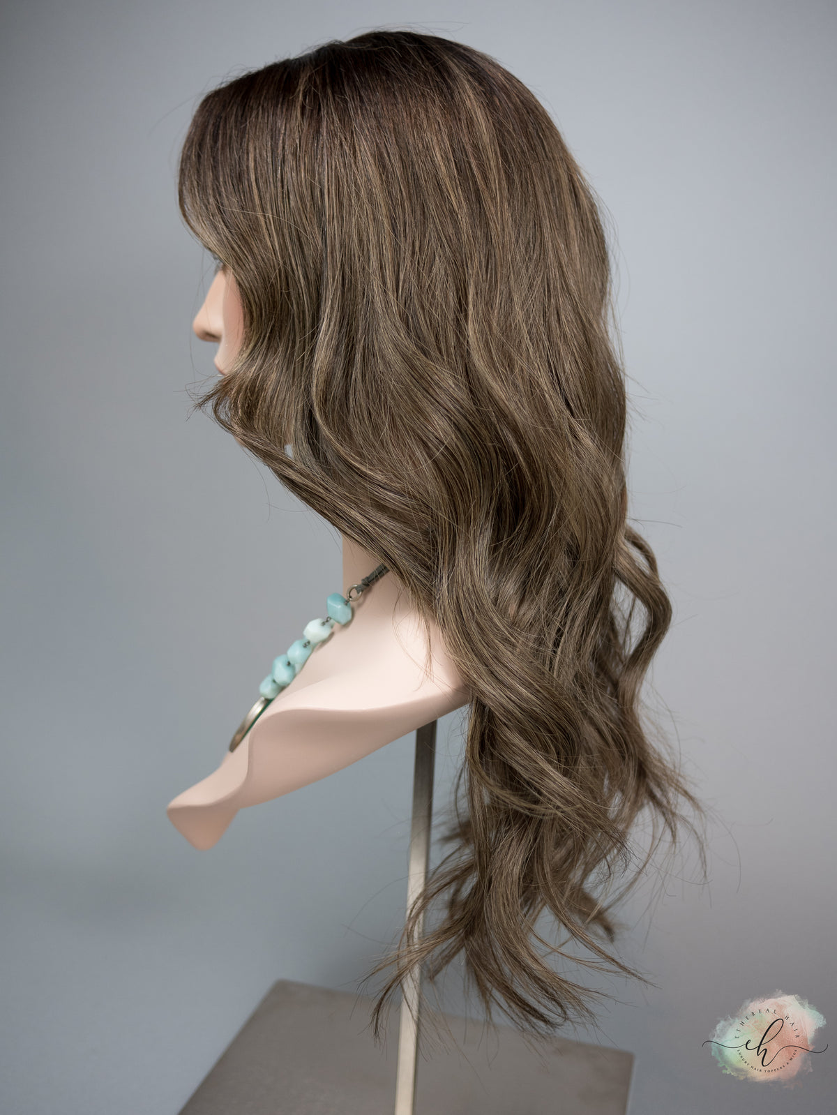 “FERN" Premium Wig: Lace Top, Sz. M, 24"