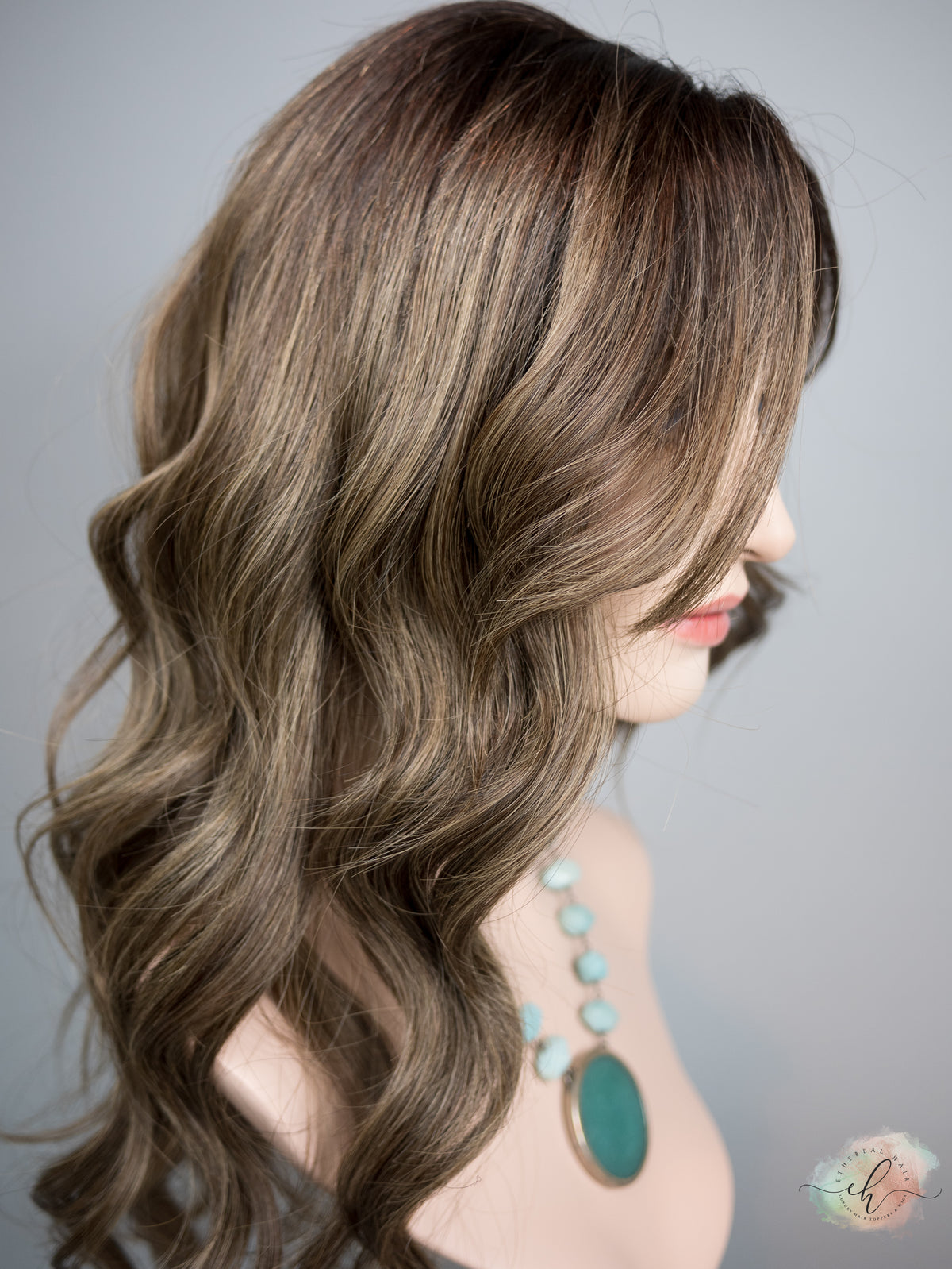 “FERN" Premium Wig: Lace Top, Sz. M, 24"