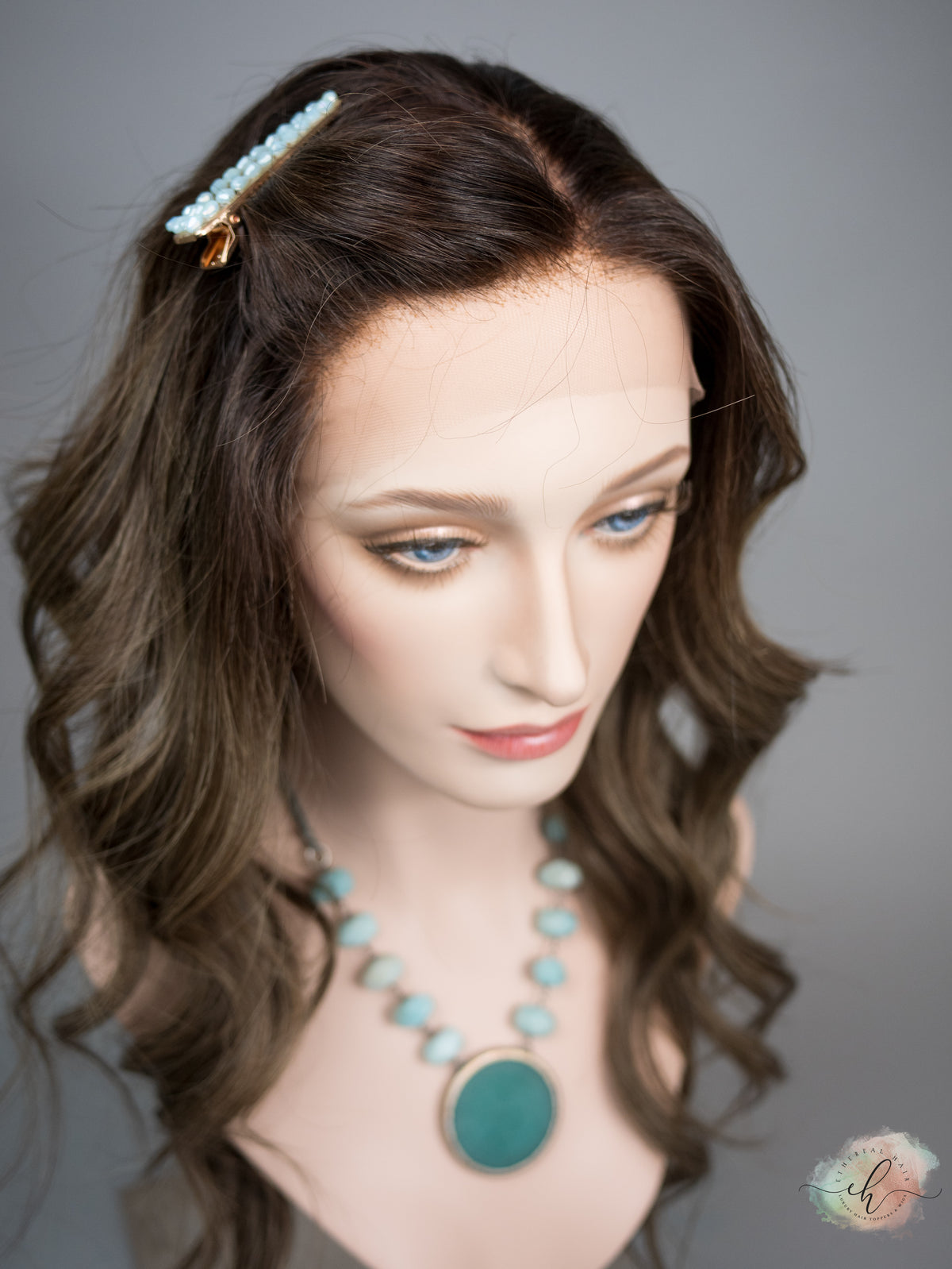 “FERN" Premium Wig: Lace Top, Sz. M, 24"