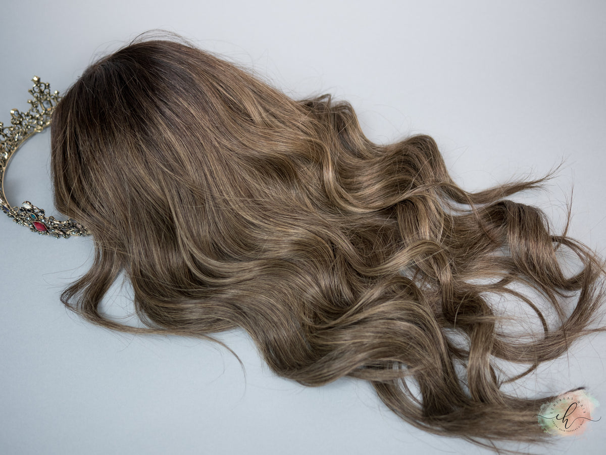 “FERN" Premium Wig: Lace Top, Sz. M, 24"