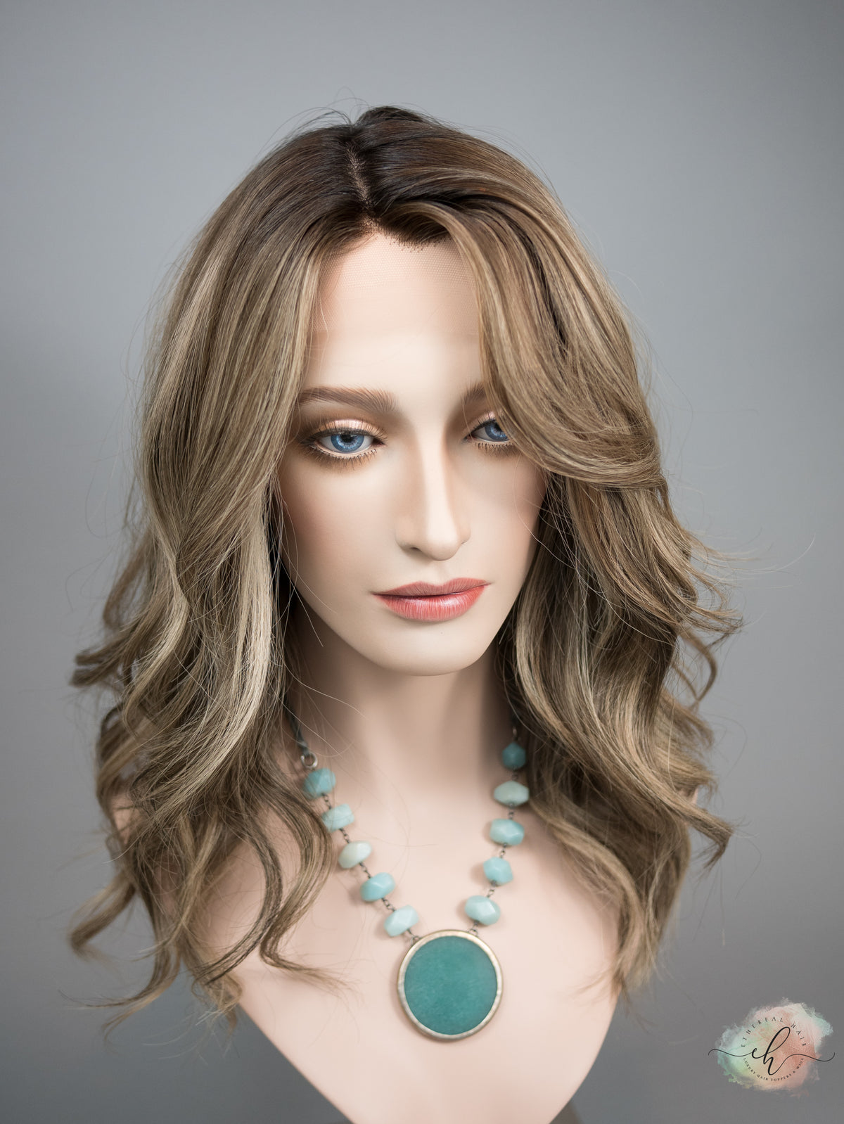 “RISE UP&quot; Exquisite Wig: Silk Top Lace Front, Sz. M, 20&quot;, Medical Cap