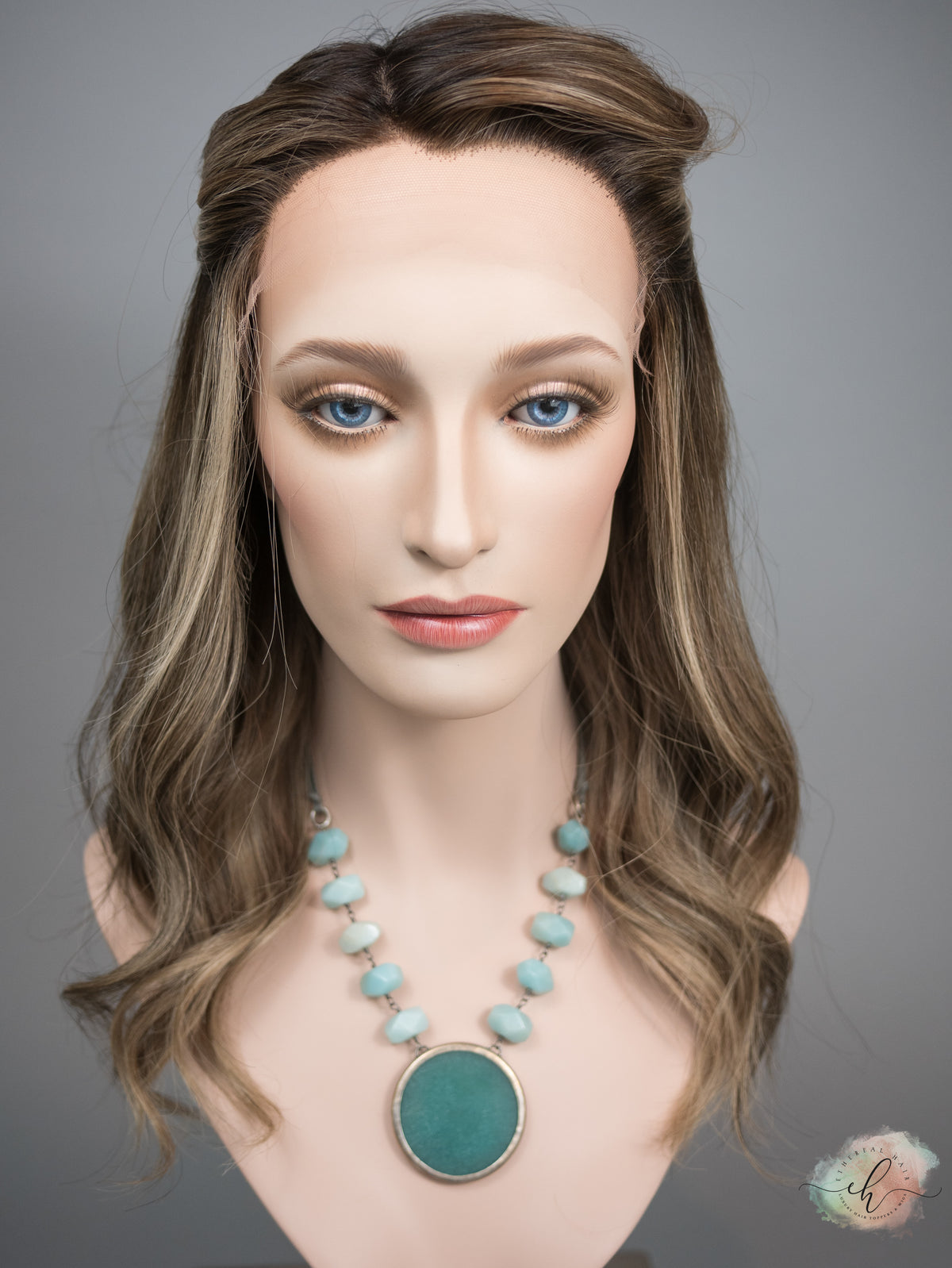 “RISE UP&quot; Exquisite Wig: Silk Top Lace Front, Sz. M, 20&quot;, Medical Cap