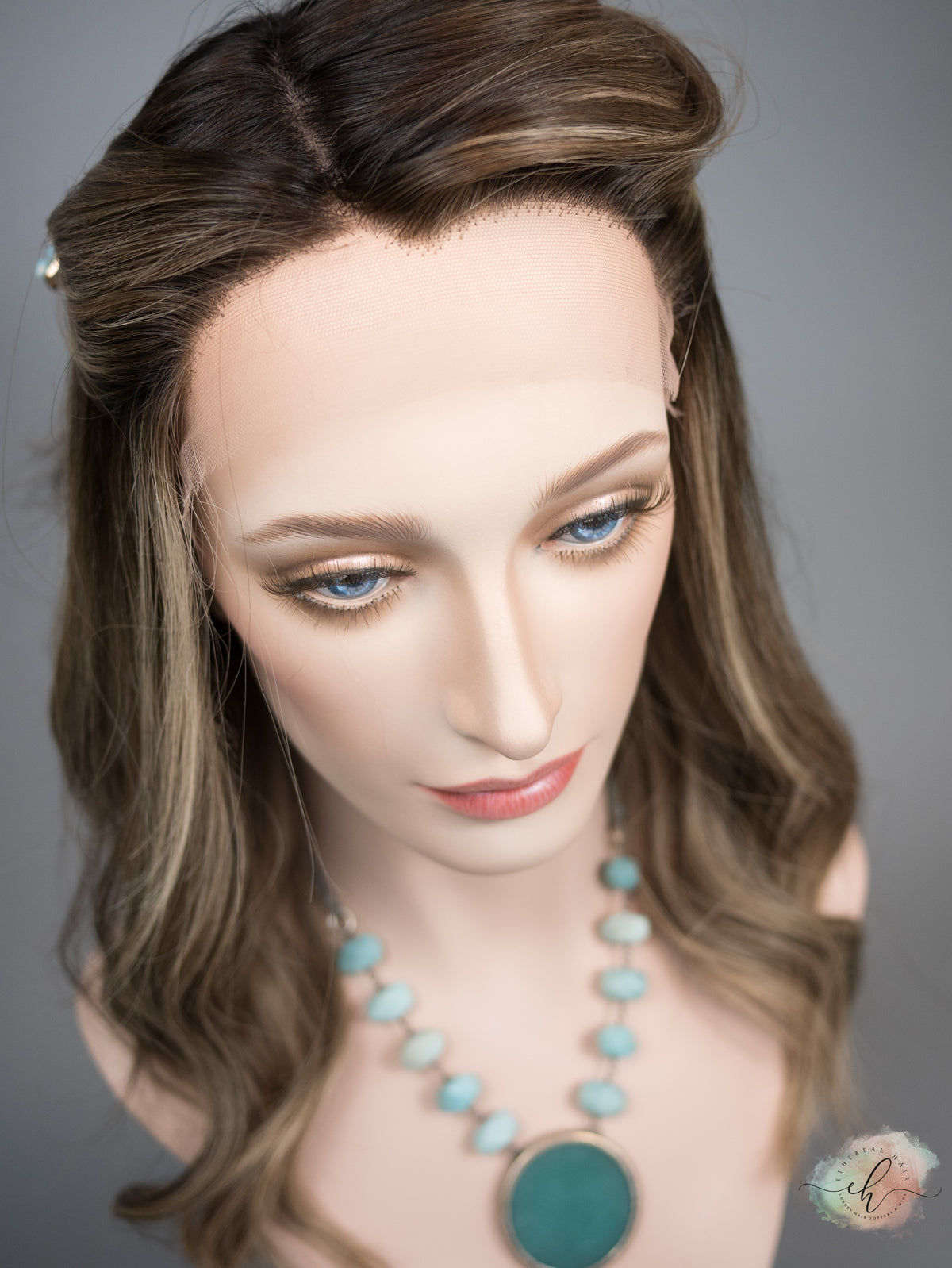 “RISE UP&quot; Exquisite Wig: Silk Top Lace Front, Sz. M, 20&quot;, Medical Cap